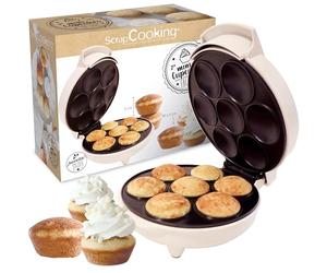 ScrapCooking - Máquina de Cupcakes y Muffins - Mini Cupcakes Factory - Aparato para Hacer Muffins en 5 Minutos - Idea de Regalo para Repostería y Cocina - Receta Incluida - 3892