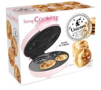 ScrapCooking - Máquina de Gofres y Pancakes Unicornio - Unicorn Waffle Factory - Placa Calefactora Antiadherente - Idea de Regalo para Repostería y Cocina - Receta Incluida - Rosa - 3886