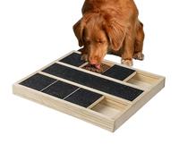 Scratch Board For Dogs - Wooden Scratching Toy with Treat Box, Dog Scratch Pad For Nail Trimming, Grinding Training Tool | Natural Wood File For Canine Care Indoor Outdoor