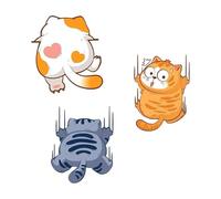 Scratch Cat Car Sticker | 3X Funny Car Stickers | Cats Scratch Cover, Cas R Sticker Cat Decals, Funny Cars Stickers Cats For Cars Auto Truck