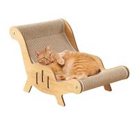 Scratch Lounge Cat Bed, Kitten Scratching Recliner Sofa, Sturdy Sisal Scratcher Bed, Large and Comfortable Design, Ideal for Kittens, Adult Cats, and Furniture Protection