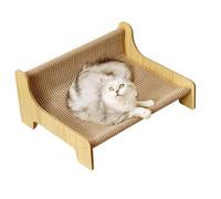 Scratch Lounge Cat Bed, Sisal Scratch Pad, 22.05x16.93x8.86 Inches, Furniture Protector Pet Toy with Training Mat, Rest and Play, Indoor Lounger for Couch Living Room Balcony
