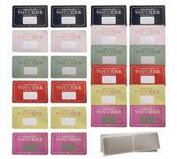 Scratch Love Vouchers - Juego de tarjetas de papel de 24 piezas con boletos románticos, divertido juego de actividades para parejas, paquete de notas personalizadas, diseño de mensaje oculto