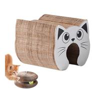 Scratch magnético plegable - Tabla de arañazos de cartón con campana | Juguete de gato interactivo, accesorio para ejercicios físicos y mentales, alfombra de arañazos ecológica para gatos