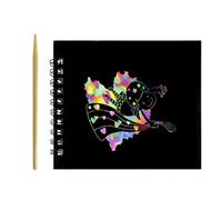 Scratch Notes, Rainbow Coloring Craft Book - Scratch Craft Paper Note Books | for Kids Boys Girls Students Classroom Kindergarten Travel Airplane Car Home Playroom Birthday Christmas