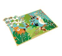 SCRATCH Rompecabezas para rascar 100 Piezas: Jungla 23.6 x 17.1 in, en Caja de 10.2 x 3.9 in, 5