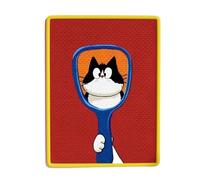 Scratcher De Gato Autoadhesivo: Almohadilla Pegajosa, Tabla De Rasguño De Mascotas | Superficie Protectora Fuerte Duradera, Diseño De Guardia De Color Brillante Con Barandillas De Escalera De La Pared