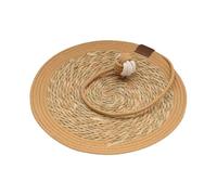 Scratching Pads for Indoor Cats, Kitten Furniture Protector, 40cm 15.7 Inches Cat Scratcher Mat Floor Pad Rug for Protecting Carpets and Sofas, Brown, Black