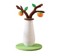 Scratching Post for Cats, Ergonomic Indoor Play Tower, Sisal Rope Scratcher, Stable Base Pet Furniture, Interactive Ball Dangling Toy, Fun Activity Center for Small Medium Large Breeds