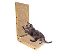Scratching Post for Cats, Indoor Cat Scratcher, Cat Scratcher for Kitties, Cat Scratching Toy Balls, L-Shaped Cat Scratcher 39x26x60cm/15.35x10.24x23.62 inches for Kitties Indoor Cats Small Pets