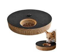 Scratching Post - Round Rotating Nail File Board, Built-in Treat Box | 2-in-1 Pet Grooming Scraper | Puppy Paw Grinding Pad, Hidden Snack Compartment, Stress Free Trimming Toy For Canine Used