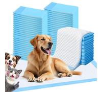 ScratchMe Almohadilla de Entrenamiento Impermeable súper Absorbente para Perros y Cachorros, Almohadilla para Mascotas, 100 Unidades, tamaño Extra pequeño, 13 x 17.7 Pulgadas, Azul