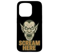 Scream Here Vampire Scary Halloween Carcasa para iPhone 15 Pro