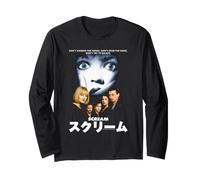 Scream Japanese Movie Poster with Kanji Vintage Horror Manga Larga