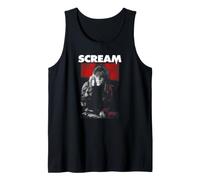 Scream Sidney Black and White Photo Vintage Horror Movie Camiseta sin Mangas
