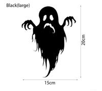Scream Style Hazte notar con este espeluznante juego de 10 calcomanías impermeables para automóviles (color negro (grande))