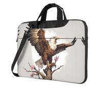 Screaming Eagle - Bolsa para portátil con estampado de águila, adecuada para viajes y oficina, 14 pulgadas