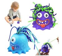 Screaming Monster Toys 2 uds. Juguete antiestrés para Tirar del Pelo, Diferentes Sonidos Divertidos, Juguetes antiestrés de Dibujos Animados, Juguete para aliviar el estrés para Adultos-