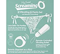 Screaming Panty Vibrador con Mando, Color Blanco - 1 Panty Vibrador