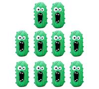 Screaming Pickle - Mini Screaming Pickle - Niedliches Pickle-Ornament Zur Emotionalen Unterstützung,Kleines, Emotional Unterstützendes Pickle-Pickle-Gurken-Ornament Für Pickles-Liebhaber, 10 Stück