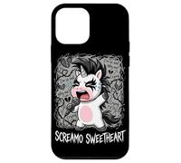 Screamo Corazón Unicornio Lindo Corazón EMO Carcasa para iPhone 12 Mini