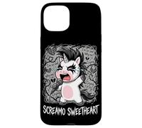 Screamo Corazón Unicornio Lindo Corazón EMO Carcasa para iPhone 15 Plus