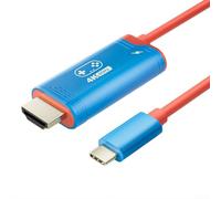 Screen Cast Line para Nintendo Switch2 - Cable de video HD de 2 metros de longitud para un enlace estable y una imagen clara en juego multijugador (4K60HZ azul)