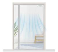 SCREEN DOOR Mosquitera Puerta Magnetica 200x210cm | Mosquitera Reversible con Apertura Lateral Izquierda/Derecha, Acceso Sencillo, Protección contra Insectos - Gris
