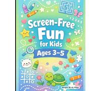 Screen-Free Fun for Kids Ages 3-5: A Cute Nature & Animal Activity Book with Simple Coloring, Mazes, Tracing and Matching