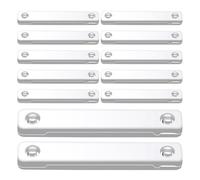 Screen Magnet Strips, Adhesive Window Magnets, Magnetic Strip Set, Strong Hold Peel-and-Stick Backing, Flexible Cuttable Design, Ideal for Apartment, Nursery, Garden, School, 7.7x1.3x0.8cm Black White