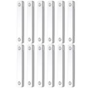 Screen Magnets, 12 Piece Magnetic Strip Set, Easy Install Design, Strong Adhesive Backing for Window, Hardware in Nursery, Apartment, Patio, RV, Garden, Loft, School, 7.7x1.3x0.8cm