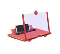 Screen Magnifier 2025 Version Foldable 3D HD Magnifier Pull-out for Phone Magnifying 12inch Non-Slip Design Lightweight Portable Video Enlarger with All Smartphones Compatible Eye Protection (Red)