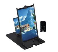 Screen Magnifier - Folding Stand with Wireless Remote | Screen Magnifier for cell Phone, 3D HD Mobile Phone Magnifiers Projector Screens for Movie TV Game Video Entertainment Viewing