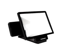 Screen Magnifier for Phone - Foldable ABS PVC Lens Mobile Display Enlarger 18x14x15cm High Clarity Viewing Tool, Lightweight Desktop Stand | Smartphone Screen Amplifier for Movies Reading Games Travel