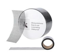 Screen Repair Patch - Weatherproof Fiberglass Door Mesh Tape, Features High Temperature UV Resistant Structural Adhesive, Bonds Securely To Sunrooms Patios RV Camper Screens, Prevents Entry Via