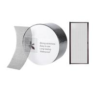 Screen Repair Patch - Weatherproof Fiberglass Door Mesh Tape, Features High Temperature UV Resistant Structural Adhesive, Bonds Securely To Sunrooms Patios RV Camper Screens, Prevents Entry Via