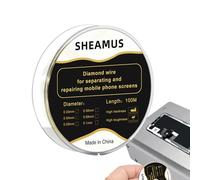 Screen Separation Wire, Lcd Glass Repair Cord, 5x5x1cm/1.97x1.97x0.39 Inches Precision Cutting Tool, Ultra-Thin Saw, 328ft Spool Length, Cellphone Laptop Tablet Use for Home