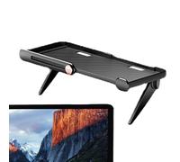 Screen Shelf for Monitor, Adjustable TV Top Storage Shelf, ABS Space-Saving Bracket for Home and Apartment Use, Ergonomic Design for Dormitory, Ideal for Organizing Accessories, 12.2x4.92 Inches