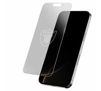 Screen Skinz - Protector de pantalla de la NFL Las Vegas Raiders para iPhone 14 Pro, vidrio templado con licencia oficial, diseño personalizado con logotipo que desaparece, compatible con fundas,