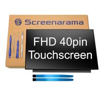 SCREENARAMA Pantalla de repuesto para NV156FHM-T07 V8.1 40pin Touch FHD 1920x1080 IPS LCD LED Display con herramientas y cinta