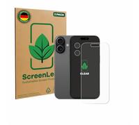ScreenLeaf 2 Unidades Protector de pantalla para Apple iPhone 17 (Frontal+Cámara) [Protección de Pantalla Sostenible, Clear, Anti-Arañazos]