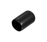 Screw Covers Caps, 15pcs Rubber End 16mm ID Vinyl Round Cap Cover Thread Protectors Blue(Black,12mm)