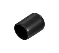 Screw Covers Caps, 15pcs Rubber End 16mm ID Vinyl Round Cap Cover Thread Protectors Blue(Black,15mm)