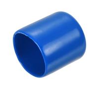 Screw Covers Caps, 15pcs Rubber End 16mm ID Vinyl Round Cap Cover Thread Protectors Blue(Blue,22mm)