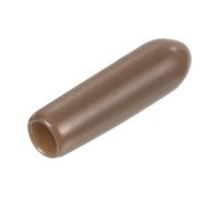 Screw Covers Caps, 15pcs Rubber End 16mm ID Vinyl Round Cap Cover Thread Protectors Blue(Brown,3mm)