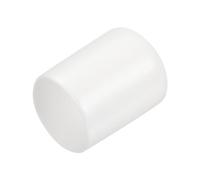 Screw Covers Caps, 15pcs Rubber End 16mm ID Vinyl Round Cap Cover Thread Protectors Blue(White,15mm)