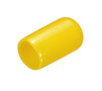 Screw Covers Caps, 15pcs Rubber End 16mm ID Vinyl Round Cap Cover Thread Protectors Blue(Yellow,9.5mm)