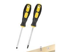 Screw Driver Set Kit - 2 Piece Precision Tools, Portable Fastener Kit for Hand Electronics, Adjustable Driver Pack with Secure Grip, Home Office, Pocket Craft Case for Workshop, Box Maintenance Repair