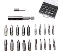 Screw Extractor Set, 22-Piece Stripped Screw and Bolt Removal Kit, Precision Drill Bit Nut Remover Tools for Men, Workshop, Home Improvement, Broken Fastener Repair 5.7x0.6x0.6cm