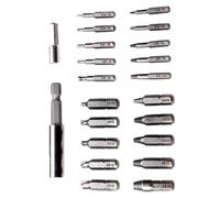 Screw Extractor Set, Stripped Bolt Remover, 22 Piece Drill Bit Kit, Precision Reverse Thread Design, Compact Case For Mechanic Workshop Home Repair Tools For Men Adults, 2.24x0.24x0.24 inches